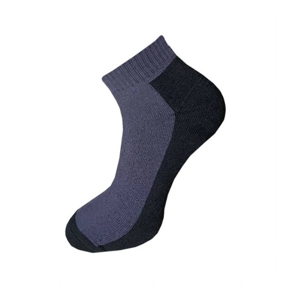 Clasymist 3_Pair Set Unisex Casual Cotton Solid Ankle Length Socks (Multicolor)