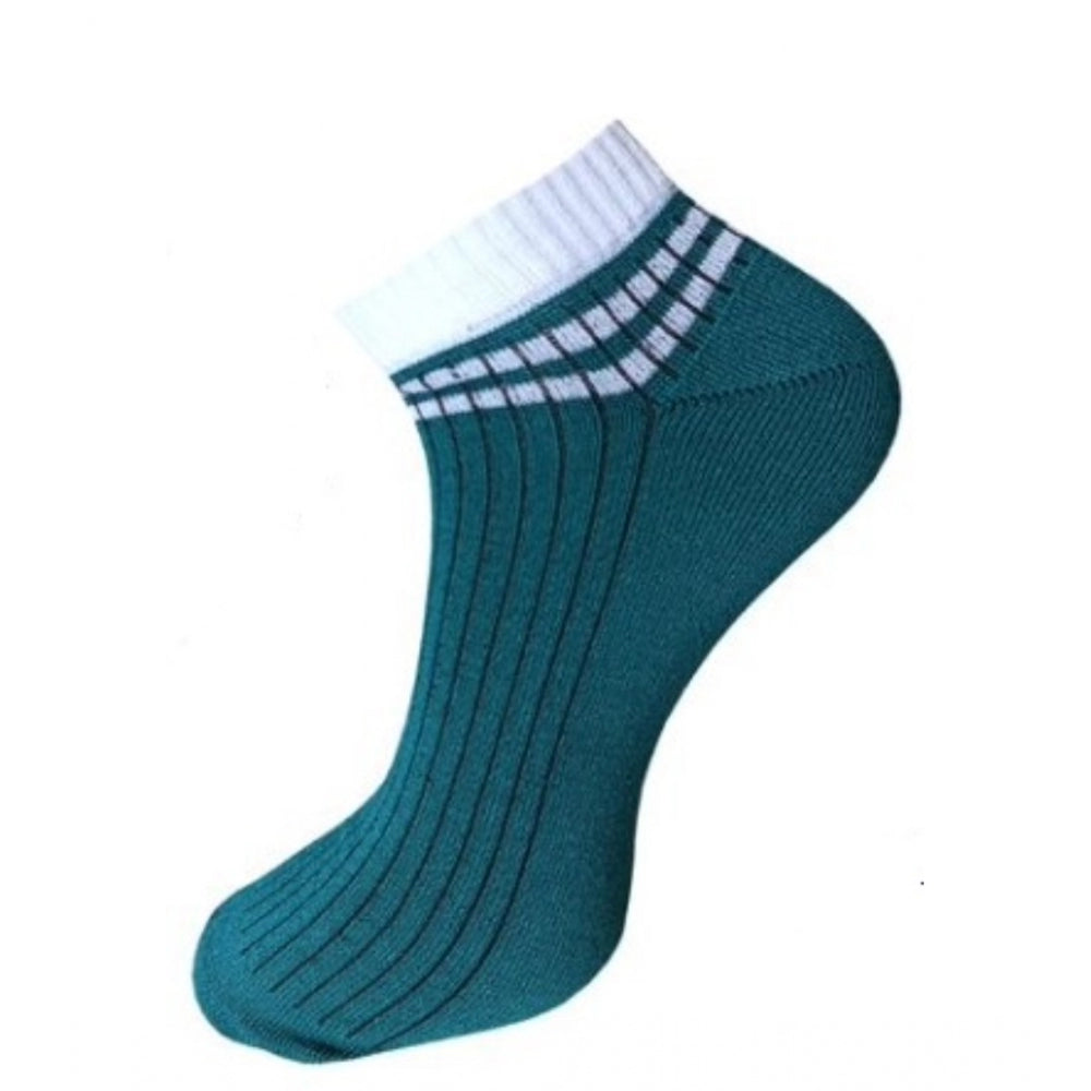 Clasymist 3_Pair Set Unisex Casual Cotton Striped Ankle Length Socks (Multicolor)