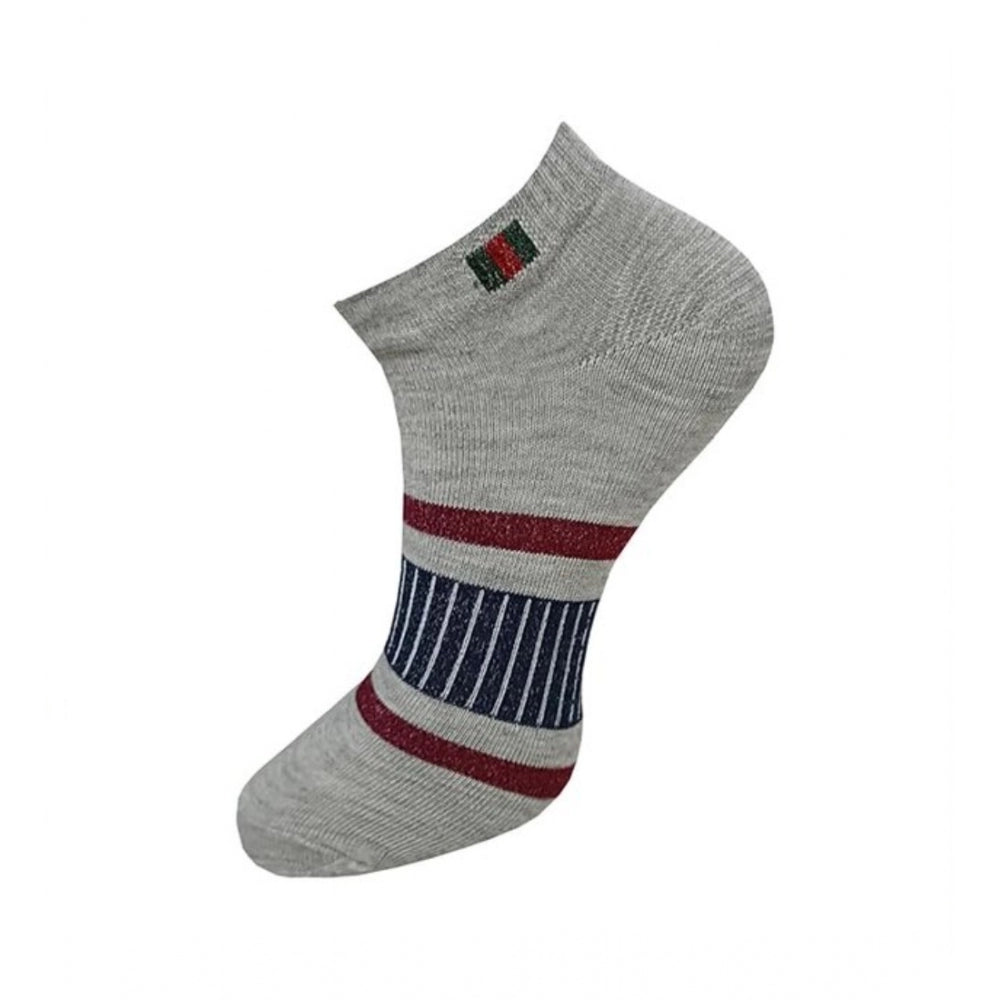 Clasymist 3_Pair Set Unisex Casual Cotton Printed Ankle Length Socks (Multicolor)