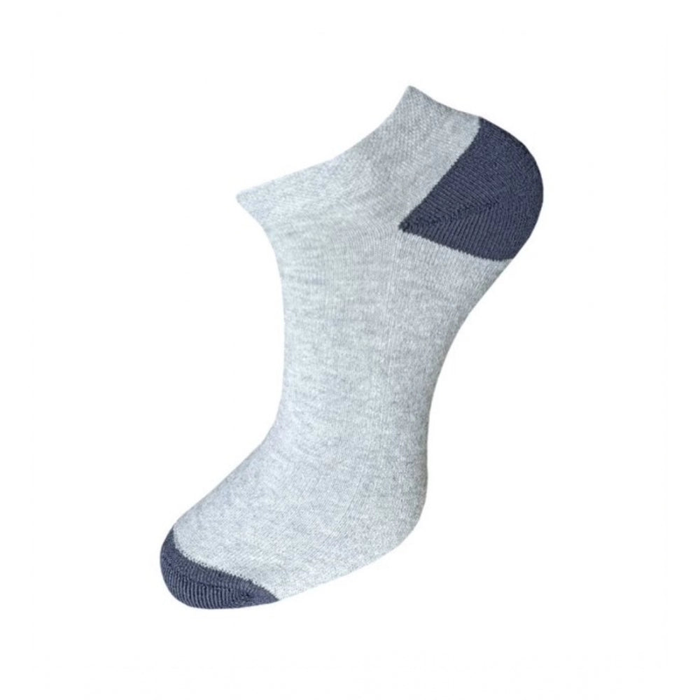 Clasymist 3_Pair Set Unisex Casual Cotton Solid Ankle Length Socks (Multicolor)