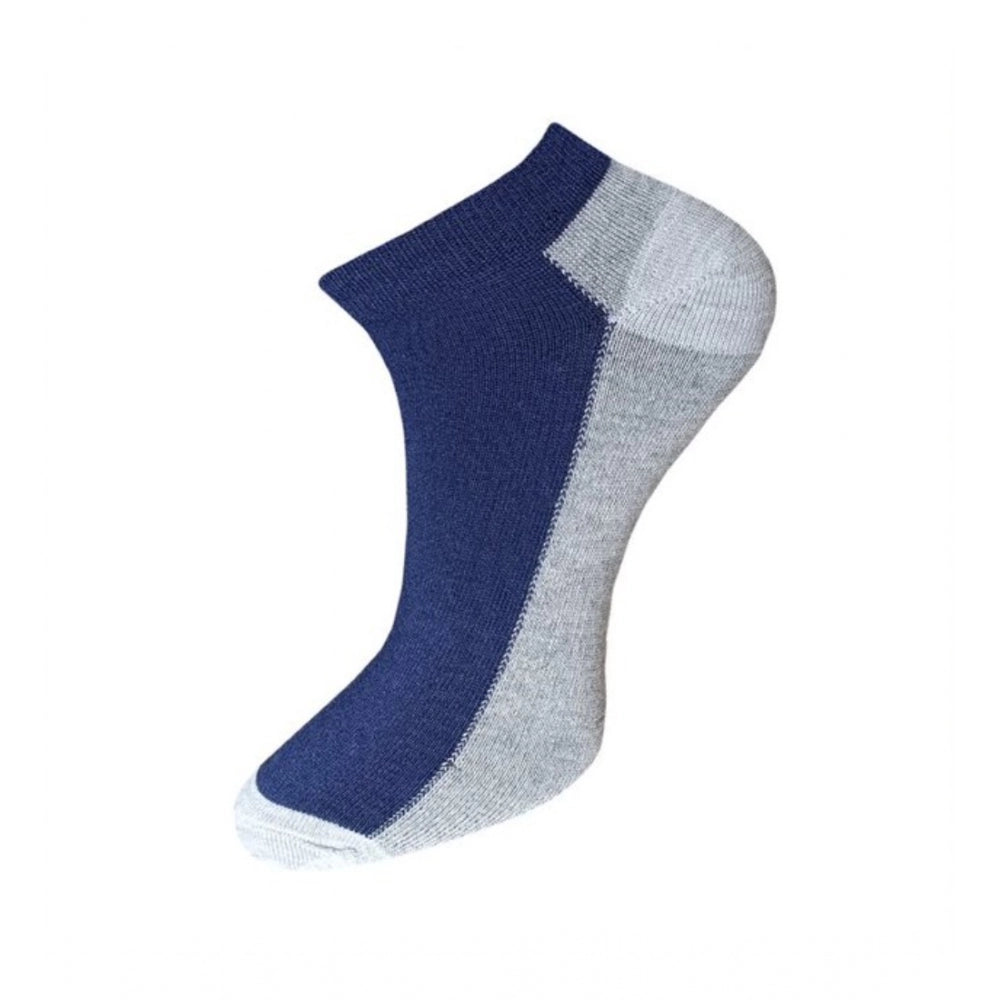 Clasymist 3_Pair Set Unisex Casual Cotton Solid Ankle Length Socks (Multicolor)