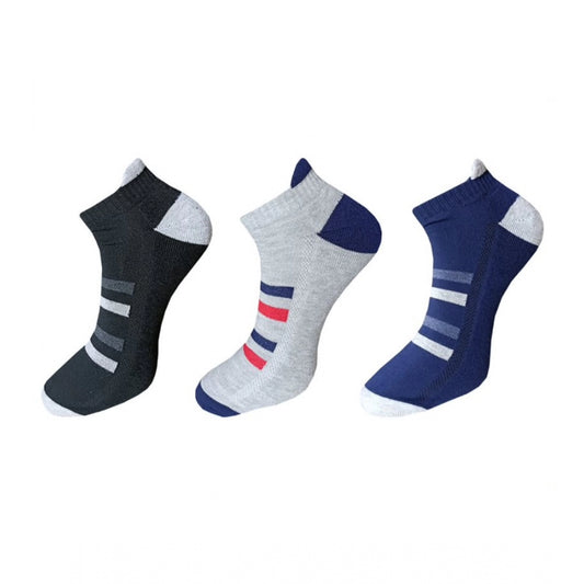 Clasymist 3_Pair Set Unisex Casual Cotton Printed Ankle Length Socks (Multicolor)