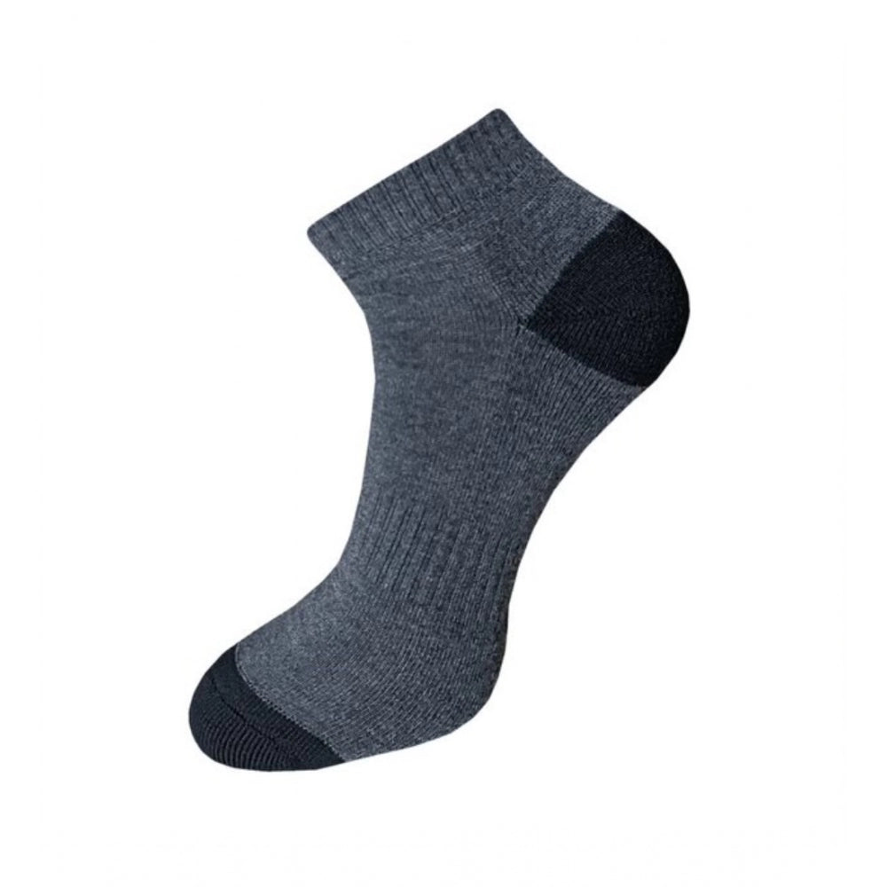 Clasymist 3_Pair Set Unisex Casual Cotton Solid Ankle Length Socks (Multicolor)