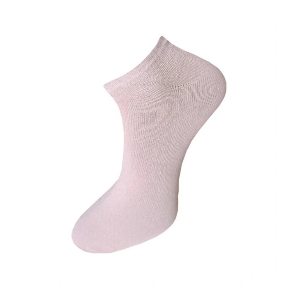 Clasymist 3_Pair Set Unisex Casual Cotton Solid Ankle Length Socks (Multicolor)