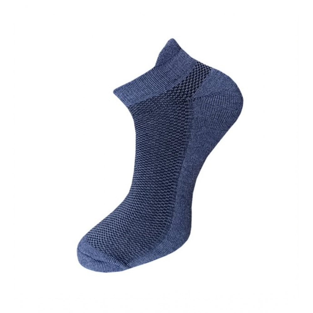 Clasymist 3_Pair Set Unisex Casual Cotton Solid Ankle Length Socks (Multicolor)