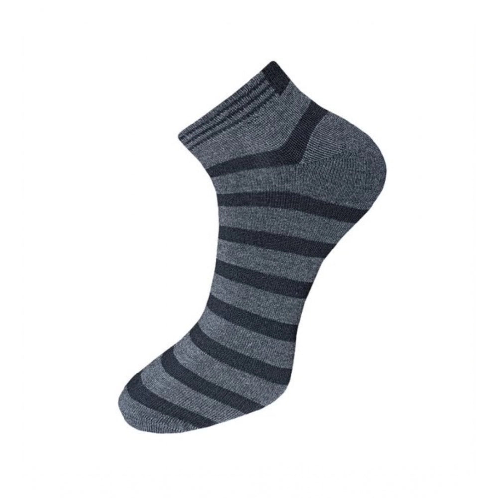 Clasymist 3_Pair Set Unisex Casual Cotton Solid Ankle Length Socks (Multicolor)