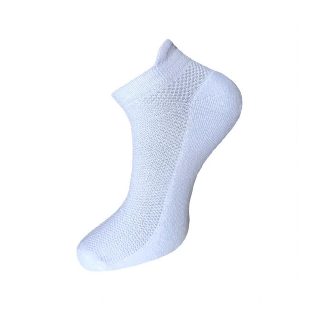 Clasymist 3_Pair Set Unisex Casual Cotton Solid Ankle Length Socks (Multicolor)