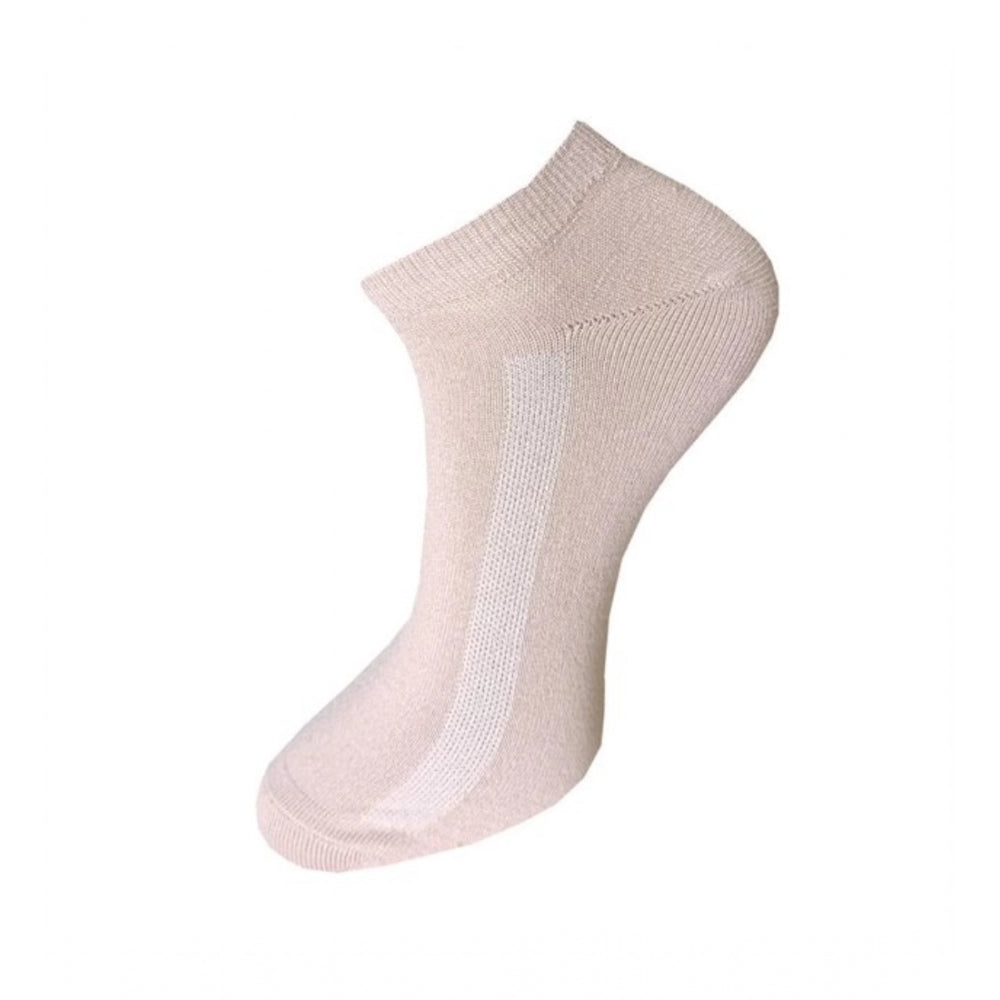 Clasymist 3_Pair Set Unisex Casual Cotton Solid Ankle Length Socks (Multicolor)