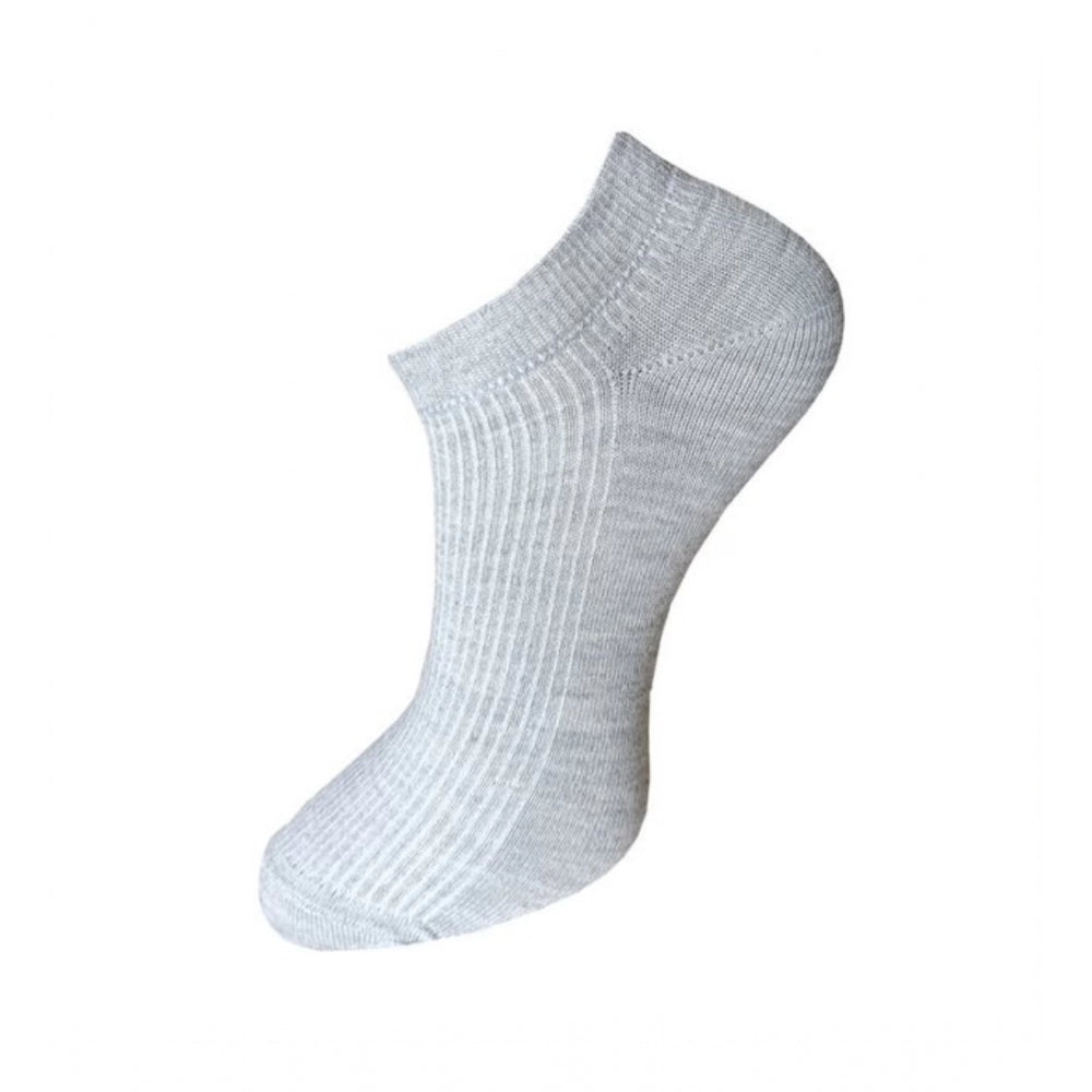 Clasymist 3_Pair Set Unisex Casual Cotton Solid Ankle Length Socks (Multicolor)