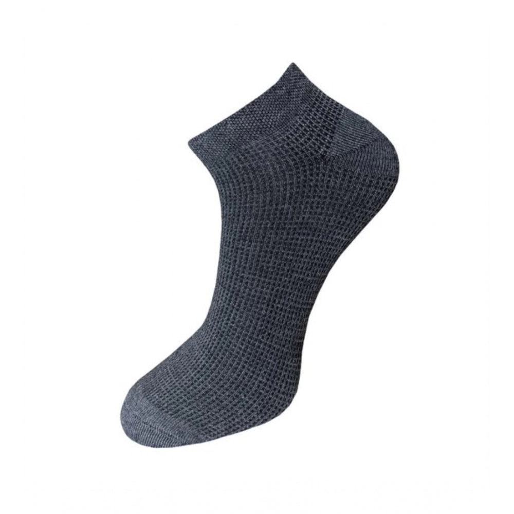 Clasymist 3_Pair Set Unisex Casual Cotton Solid Ankle Length Socks (Multicolor)