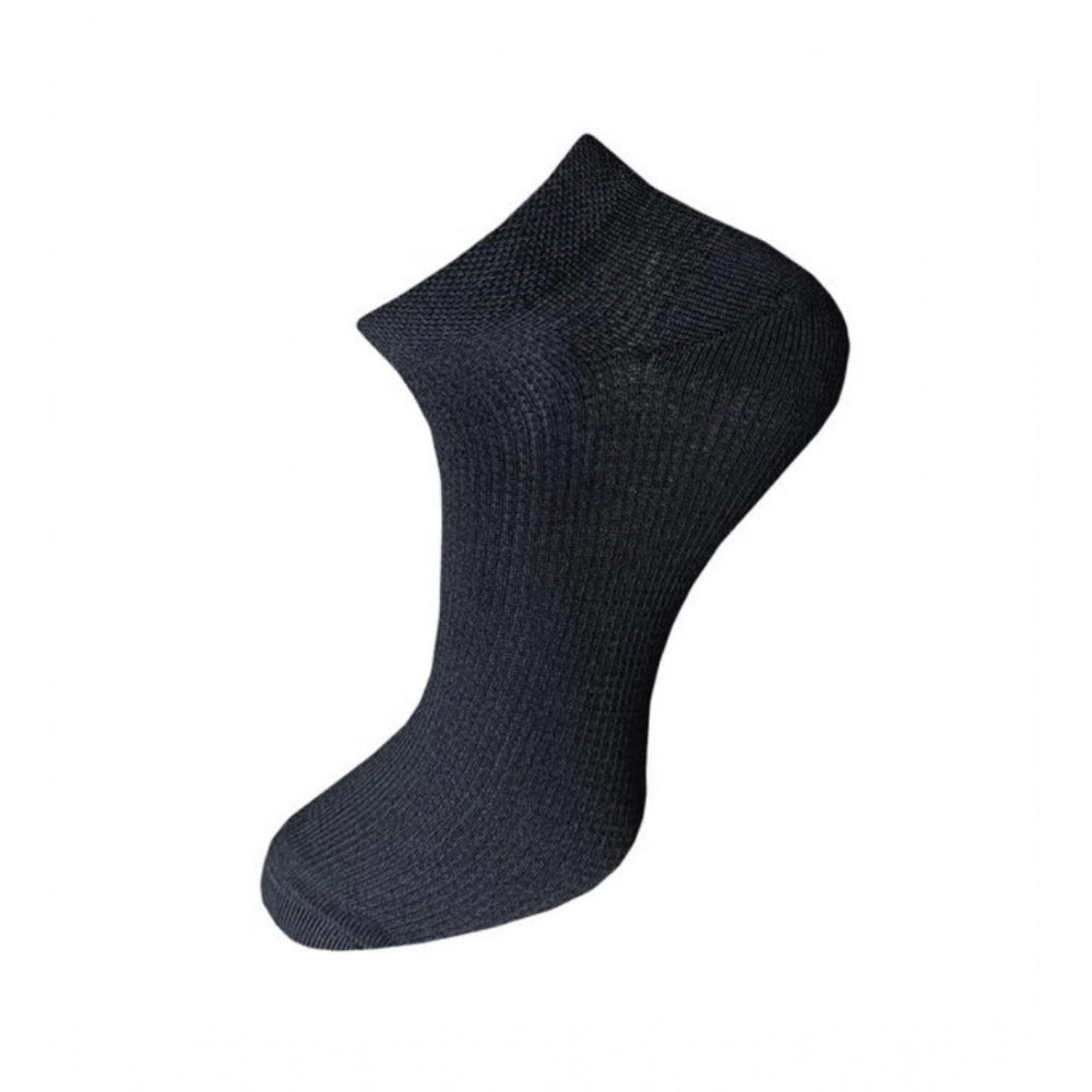 Clasymist 3_Pair Set Unisex Casual Cotton Solid Ankle Length Socks (Multicolor)