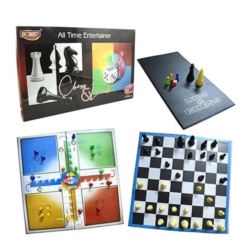 Clasymist All Time Entertainer Chess&amp;Ludo |  Paper, Plastic Toys |  Board Games | 5+ Years