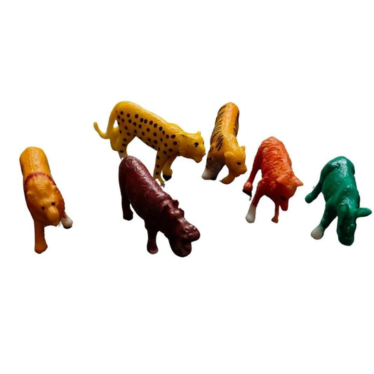 Clasymist 6_Pcs Set Wild Animals |   PVC  |   Toys| 1+ Years