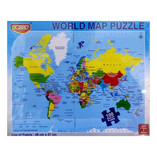 Clasymist World Map Puzzle | Cardboard | Educational Toys | 3+ Years