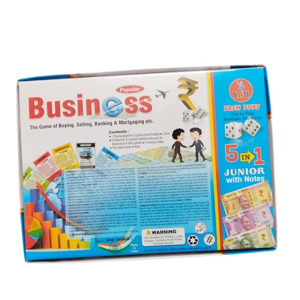 Clasymist 5 In 1Business |   Cardboard  |   Board Games| 2+ Years