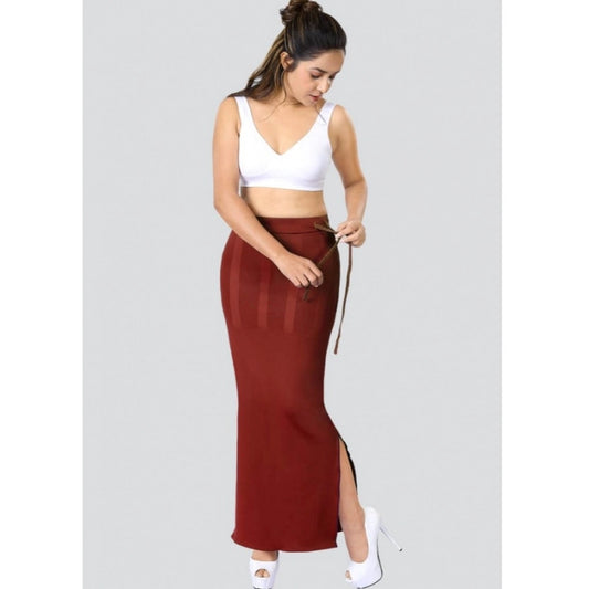 Clasymist Dermawear Women's 4D Stretch Saree Shapewear (Maroon)