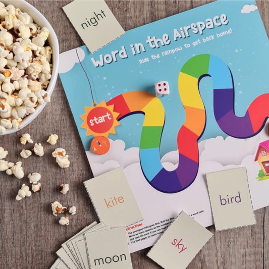 Clasymist Words in the Air Space Wooden Board Game Toys (MultiColor)