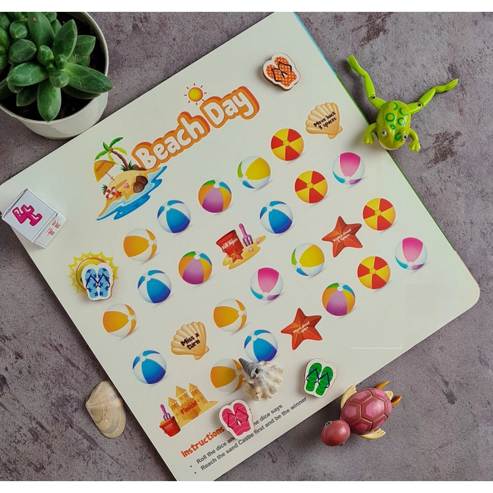 Clasymist Beach game Wooden Board Game Toys (MultiColor)