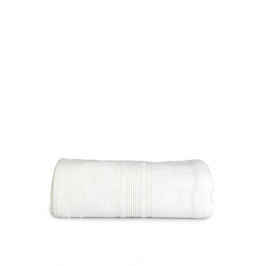 Clasymist Cotton Striped Bath Towels (Off-white, Size: 35x71 In)