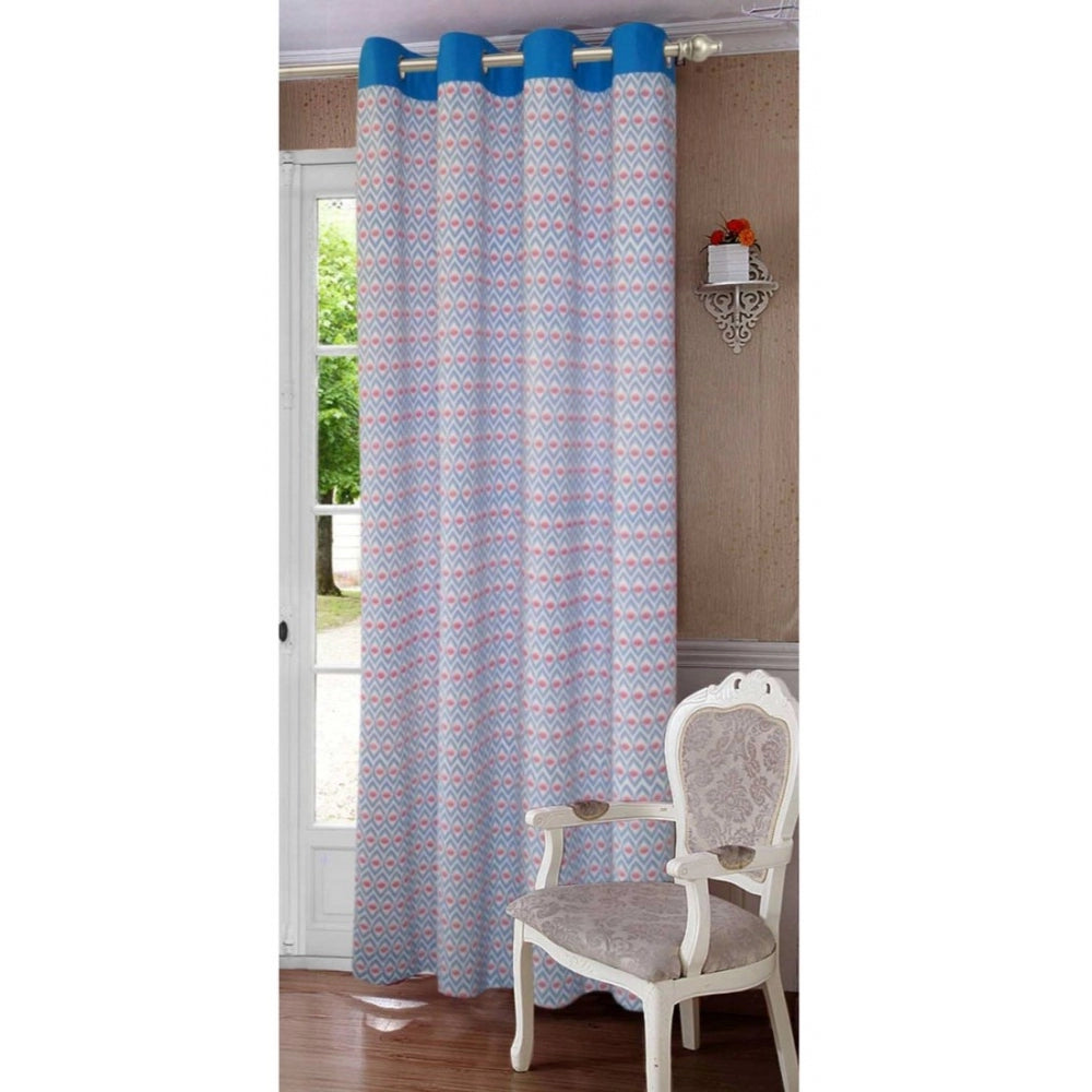 Clasymist Cotton Printed Curtains (Multicolor, Size: 54x90 In)